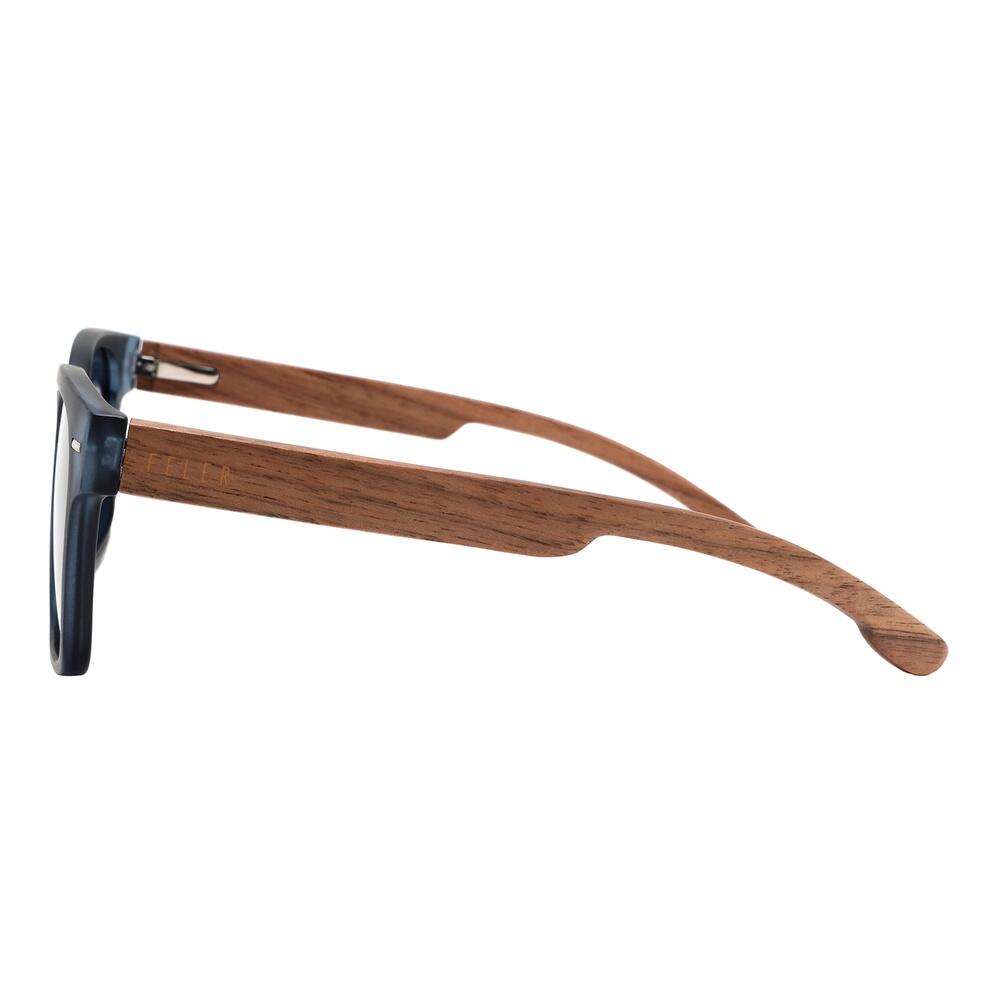 Lunettes de Soleil Unisex en Bois Feler 1601P-4, Taille 52 mm 3/4