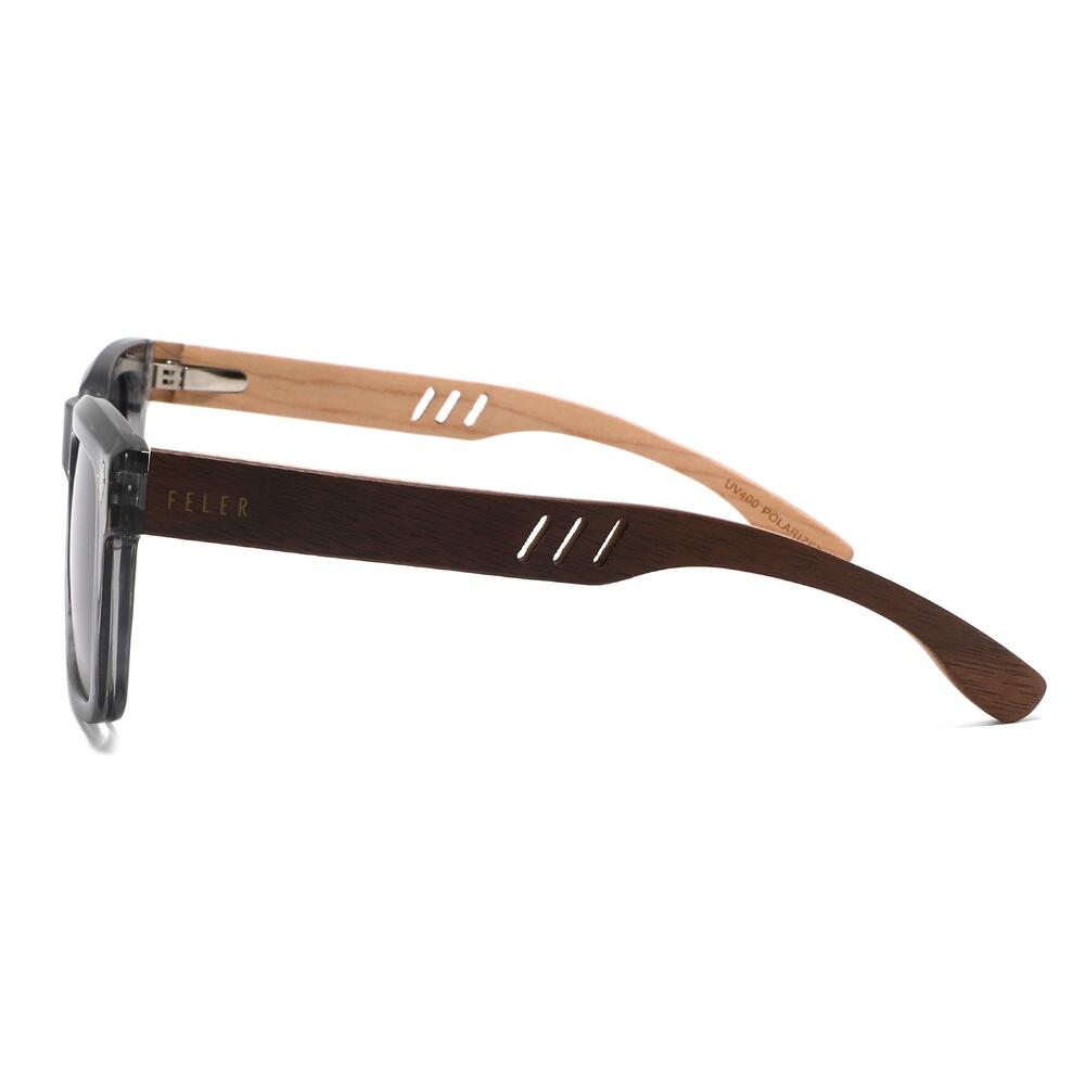 Gafas de Sol de Madera Feler 2594-11 Unisex Talla 48 mm 3/4