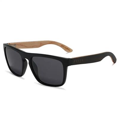 Zonnebril van hout feler 2585-2 unisex, maat 56 mm