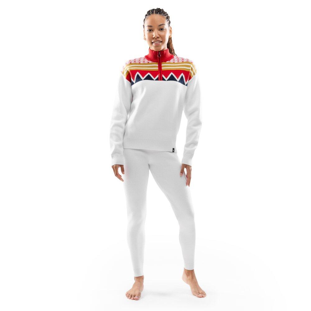 Pantalón punto mujer Innsbruck-W White Blanco 3/7