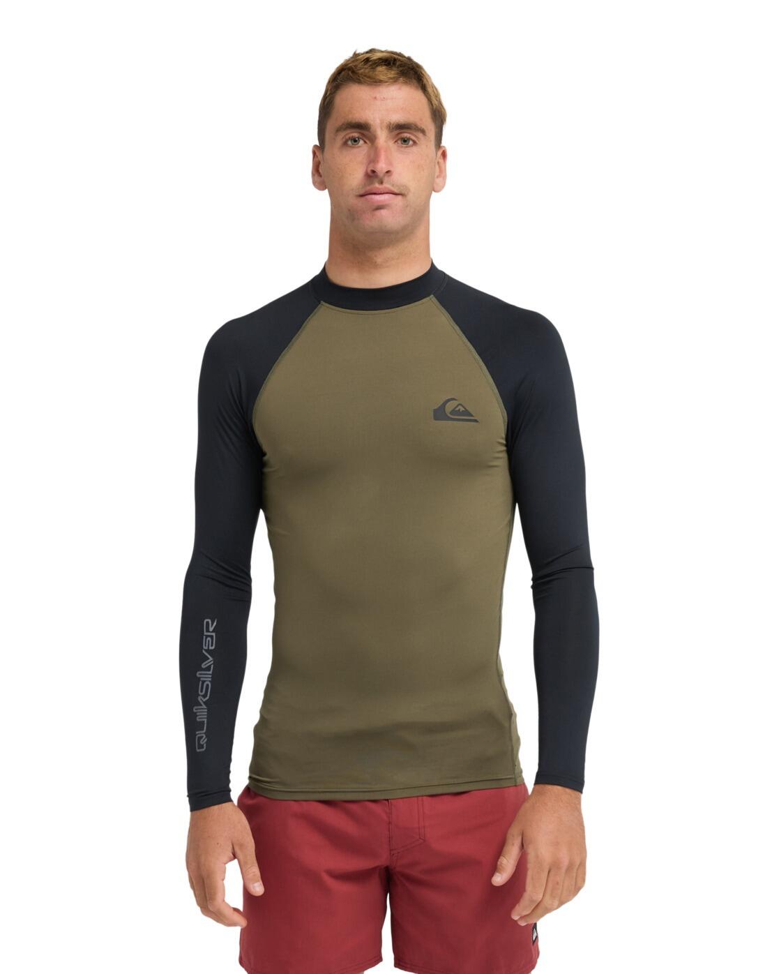 T-shirt de surf à manches longues UPF50 EVERYDAY Vert Homme 3/6
