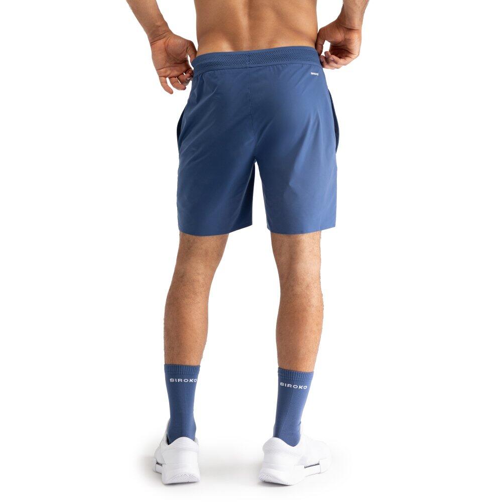 Heren Tennis technische short Velozix Blue Blauw 2/7