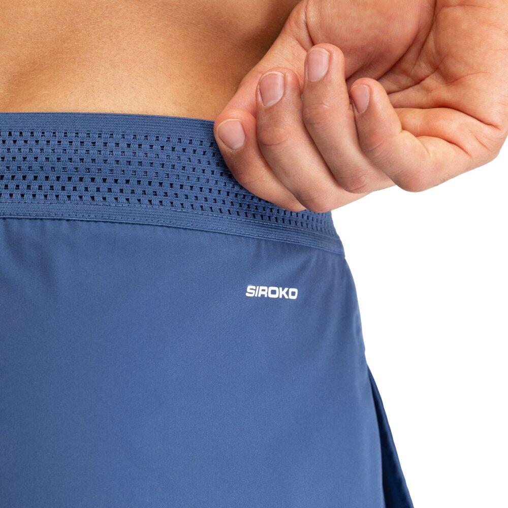 Heren Tennis technische short Velozix Blue Blauw 5/7