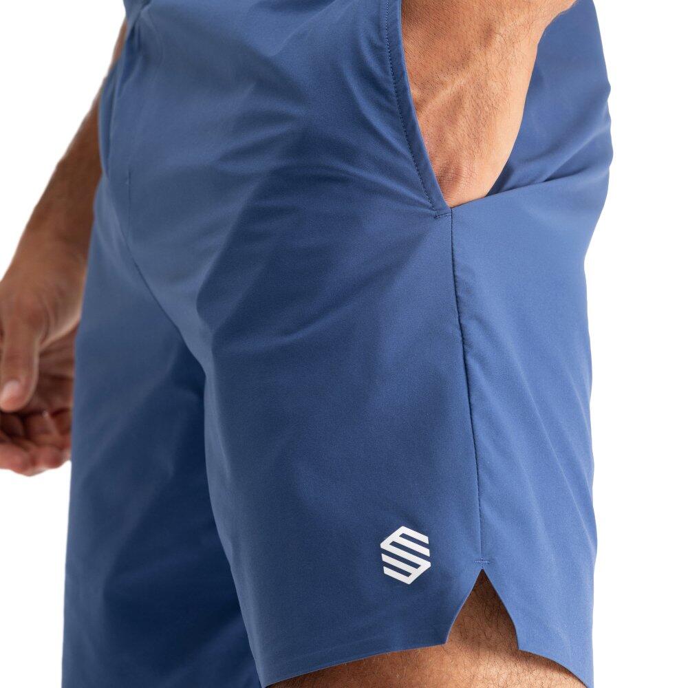 Heren Tennis technische short Velozix Blue Blauw 4/7