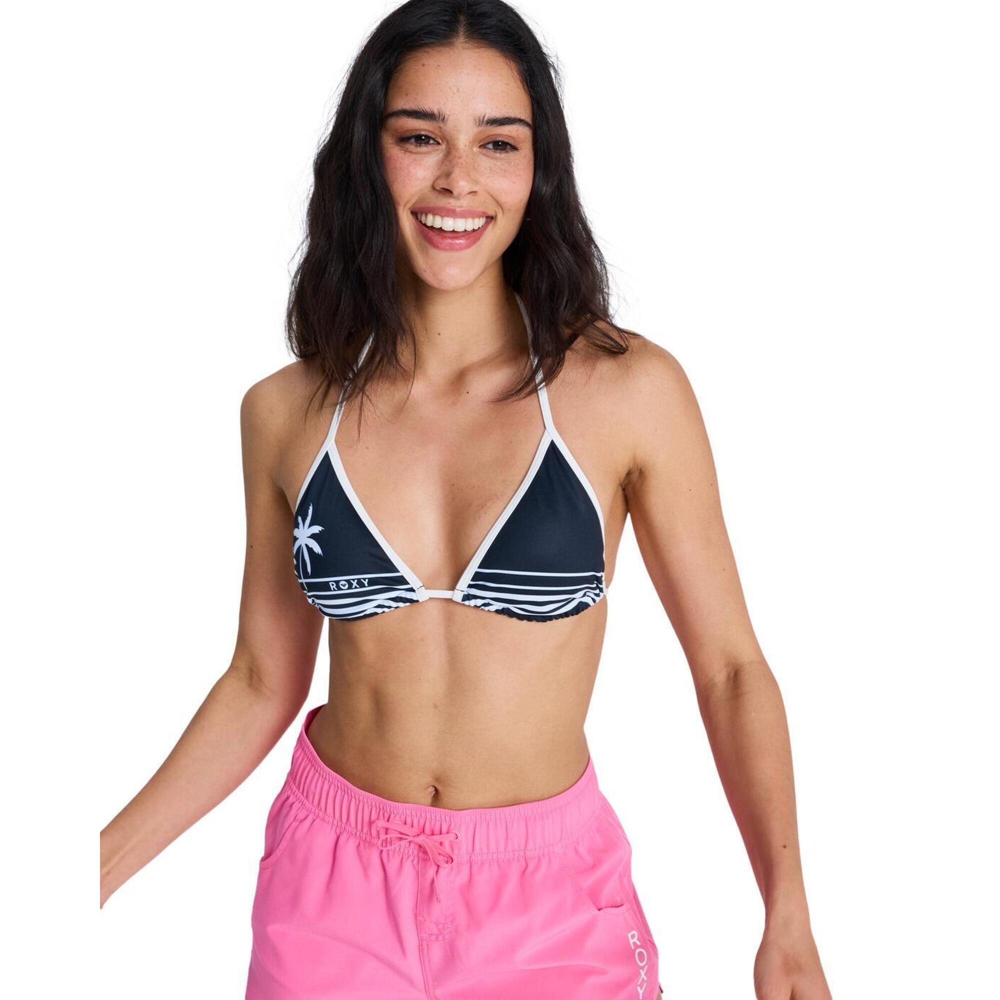 Roxy - Haut De Bikini Triangle The Retro Essentials Noir Femme - Haut De Maillot De Bain (bikini) - Gris - 44 L - Decathlon