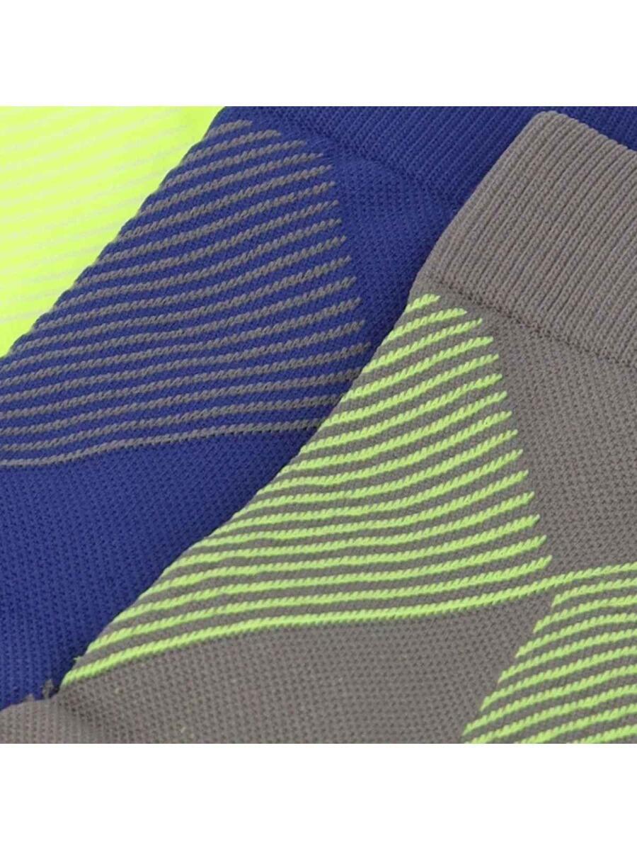 Chaussettes de compression pour la course, lot de 6, multicolores jaunes 2/4