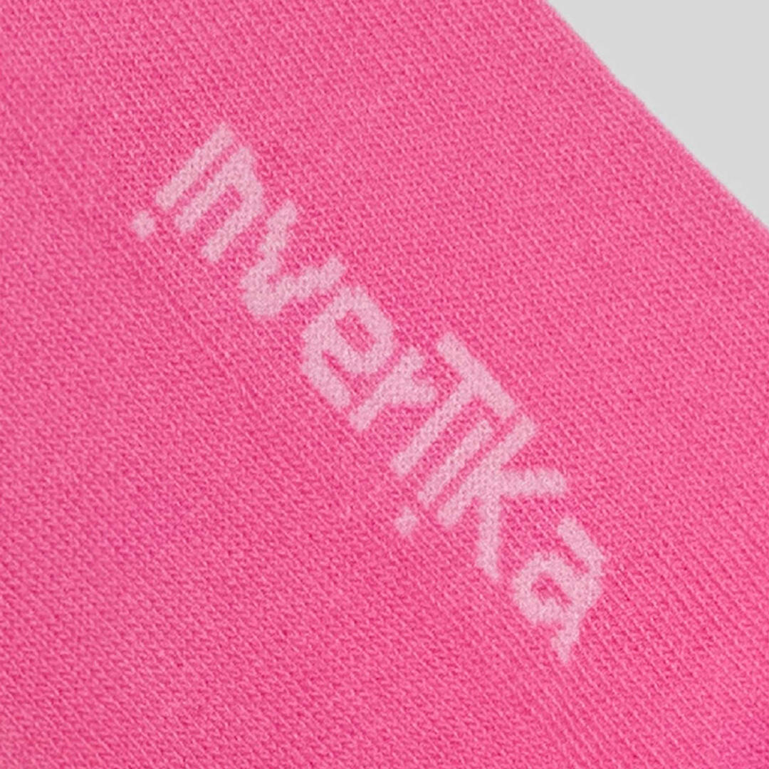 Calze sportive donna cotone scritta pole queen allenamento tempo libero Rosa 4/4