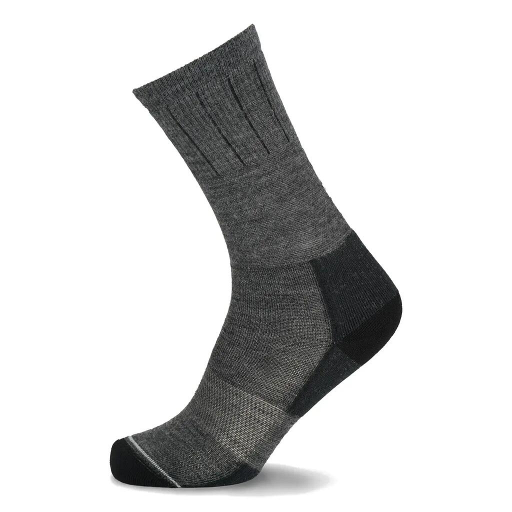 LORPEN Pro Trek Merino Lightweight Mid Crew wandelsokken - Donkergrijs - 43/46