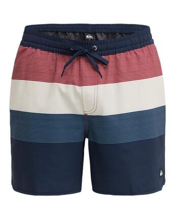 Short de bain STRETCH SCALLOP VOLLEY 16" Bleu Homme