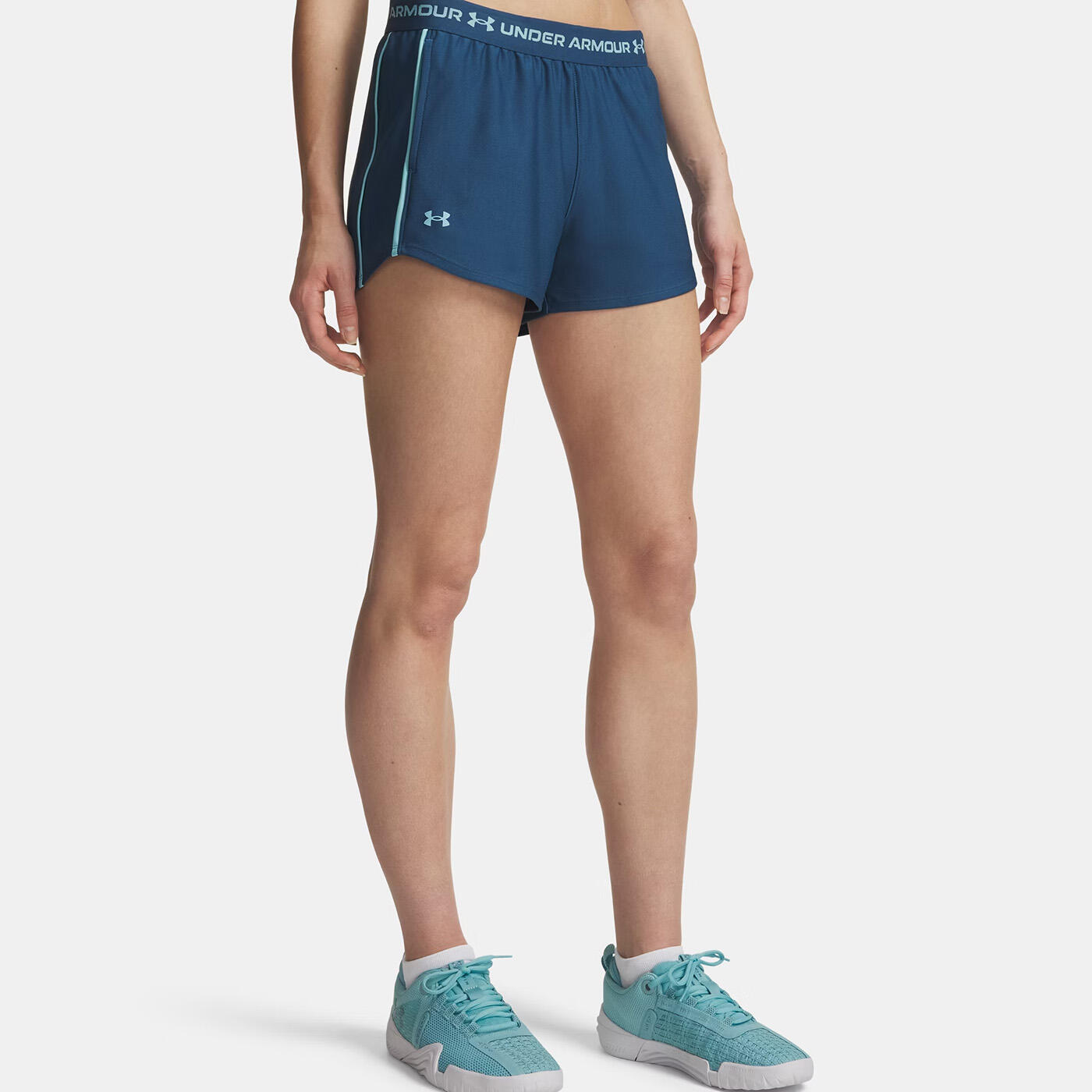 Under Armour - Short Ua tech™ Play Up Pour Femme Under Armour Bleu Jean - Short - Bleu - Decathlon