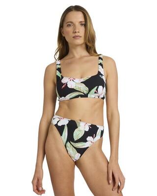 Bralette-bikinioberteil printed essentials schwarz dames