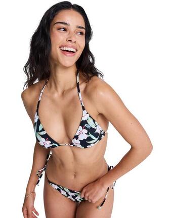 Haut de bikini triangle PRINTED ESSENTIALS TIKI TRI Bleu Femme
