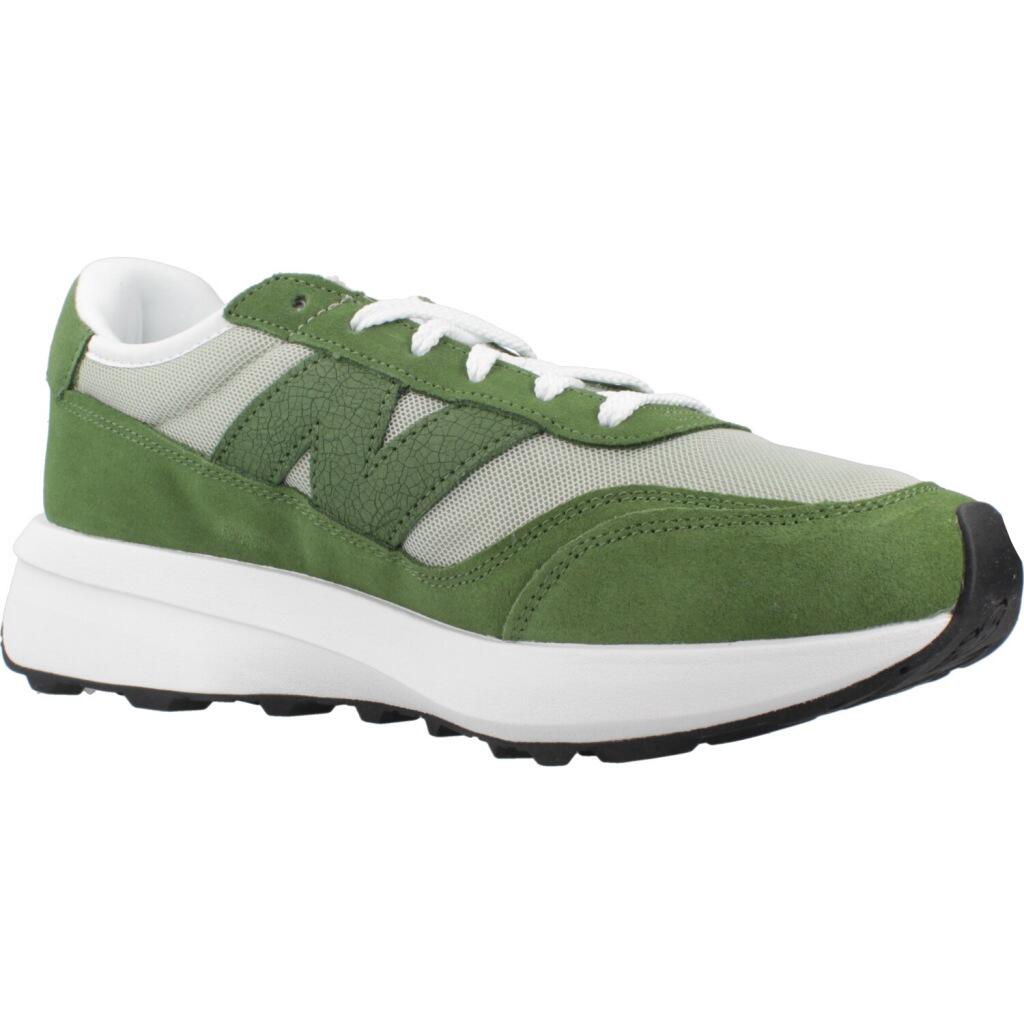 Mens 370 Suede Trainers (Green) 5/5