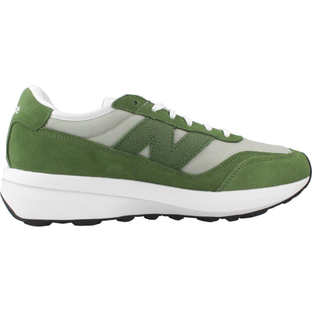 Mens 370 Suede Trainers (Green) 4/5