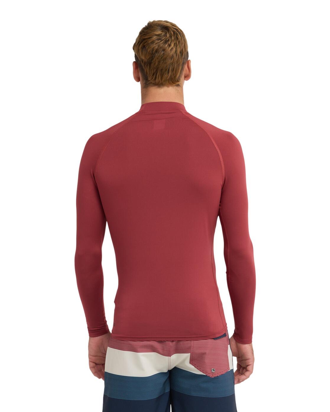 Langärmliges Surf-T-Shirt mit UPF 50 EVERYDAY Rot Herren 3/6