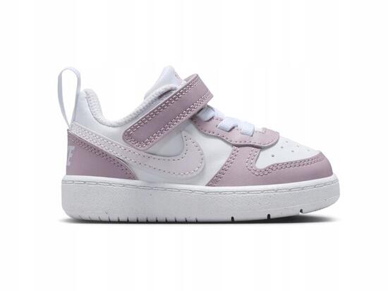 BUTY dziecięce NIKE COURT BOROUGH DV5458-134 dla dziewczynki różowe rzep 25
