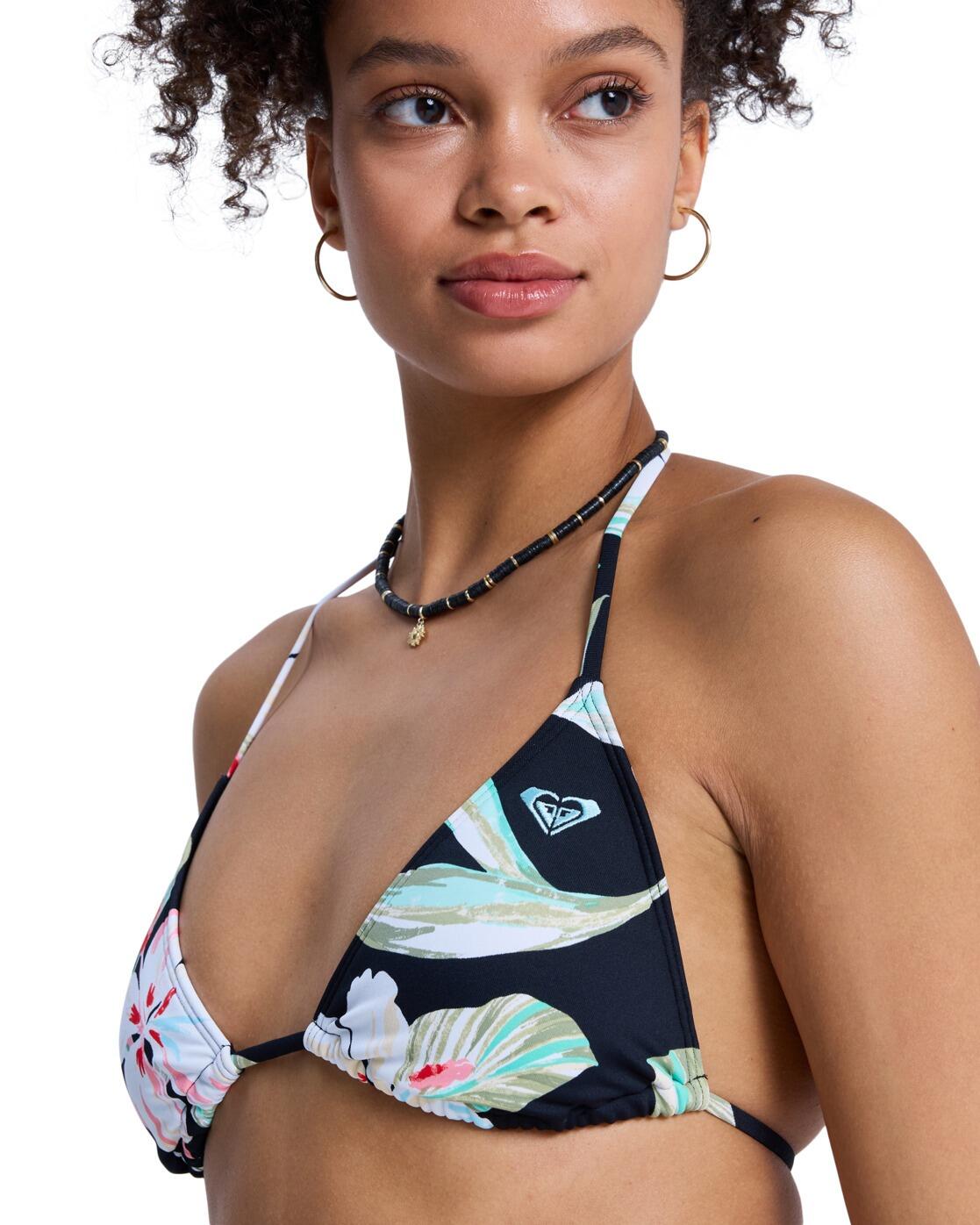 Bikini tiki tri PRINTED ESSENTIALS TS SET Negro Mujer 4/4