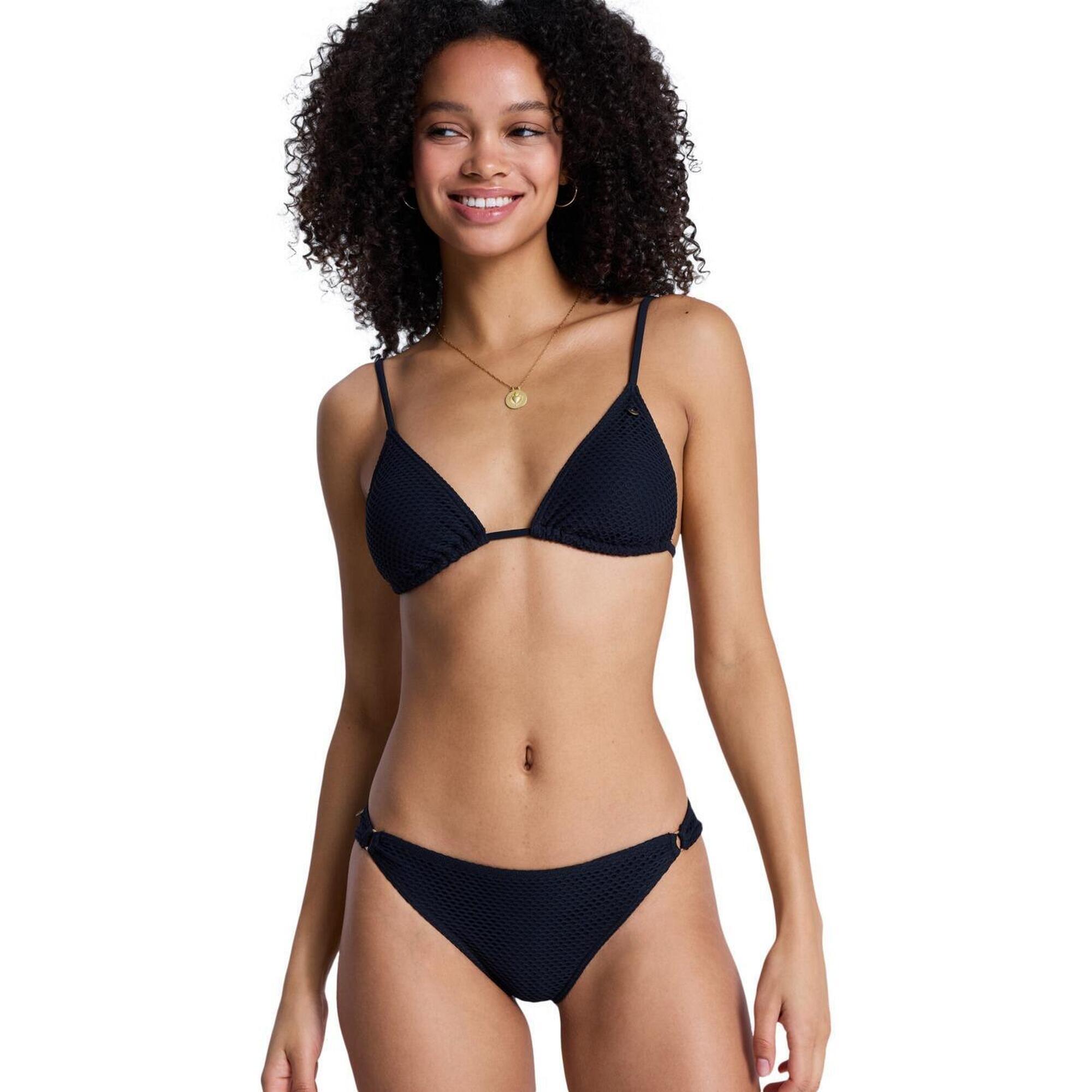 Roxy - Ensemble Bikini Triangle Deux Pièces Noir Femme - Maillot De Bain 2 Pièces (bikini) - Gris - 36 Xs - Decathlon