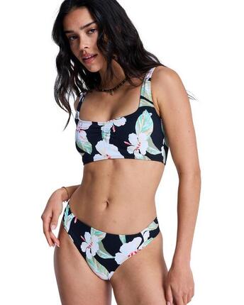 Bikinihose mit klassischer Bedeckung PRINTED ESSENTIALS Schwarz Frauen