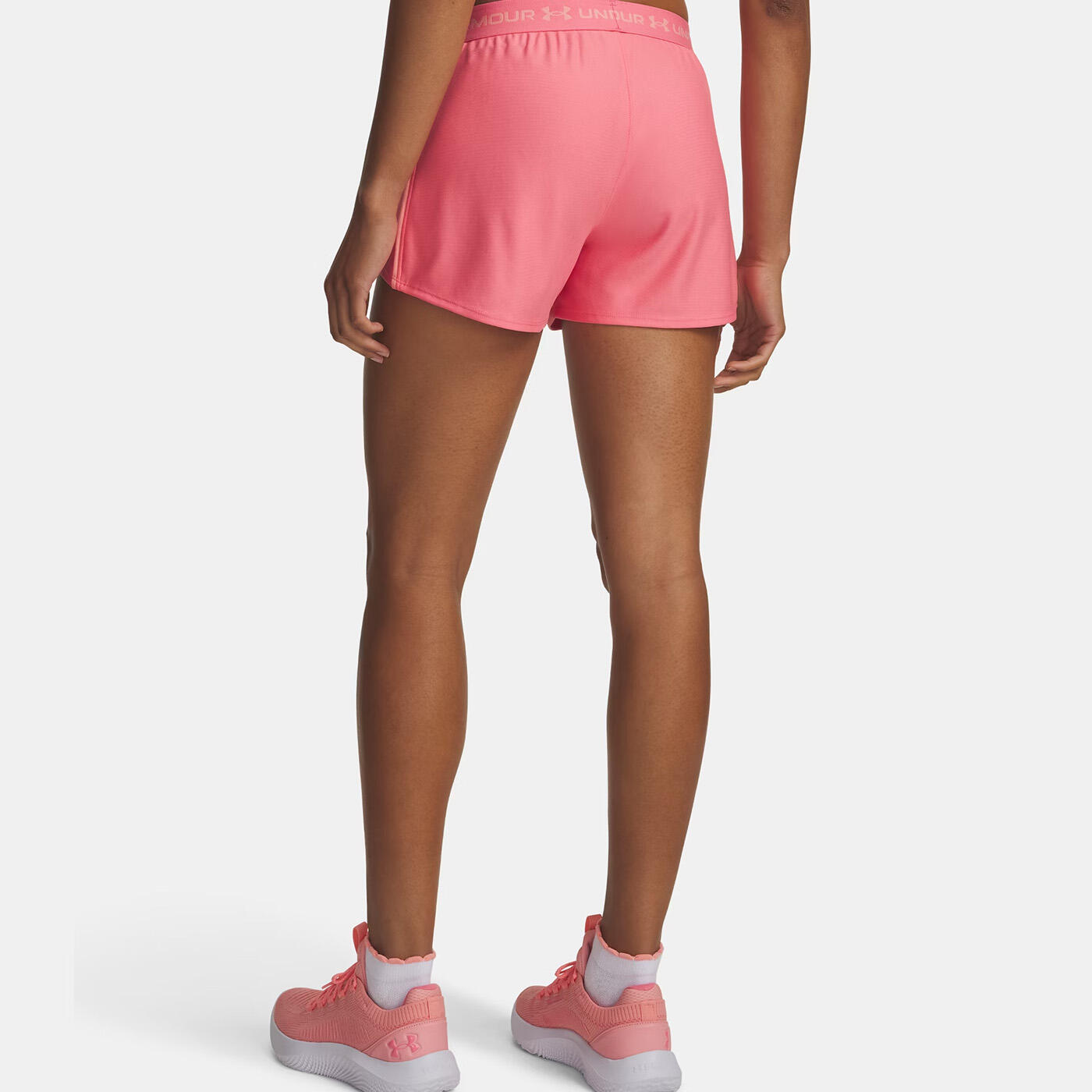 Short UA Tech™ Play Up pour femme Under Armour Rose doux 2/3