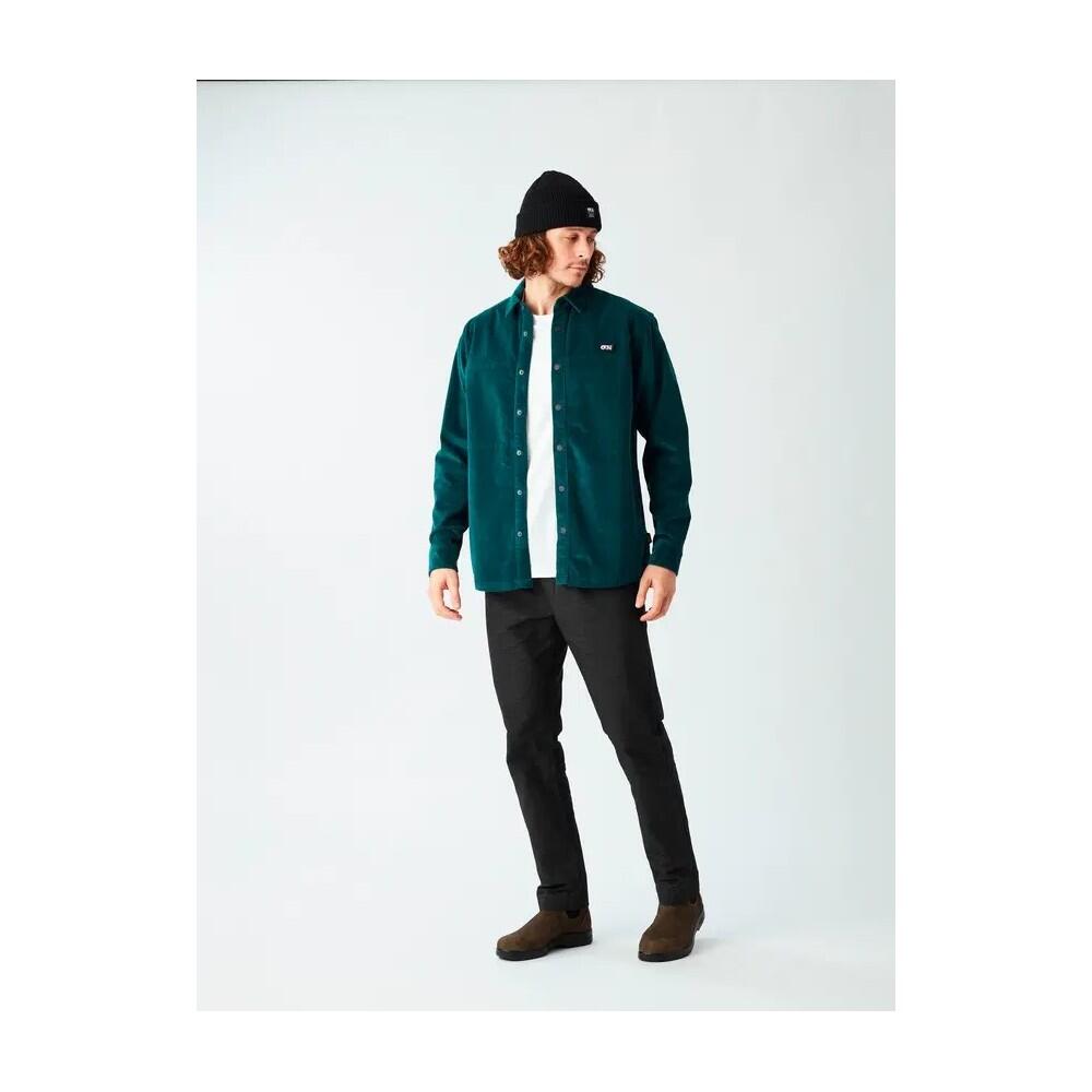 PICTURE Chemise en velours homme GRAFTONS - DEEP WATER 5/5