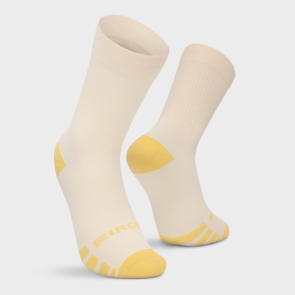Chaussettes gravel Cyclisme Homme et Femme GS1 Light Yellow Jaune 6/7