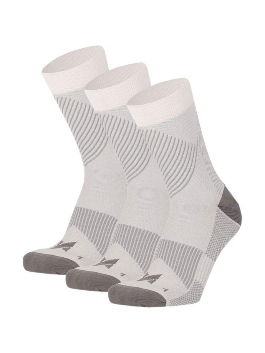Chaussettes de compression pour la course, lot de 6, multicolores blanches 4/4