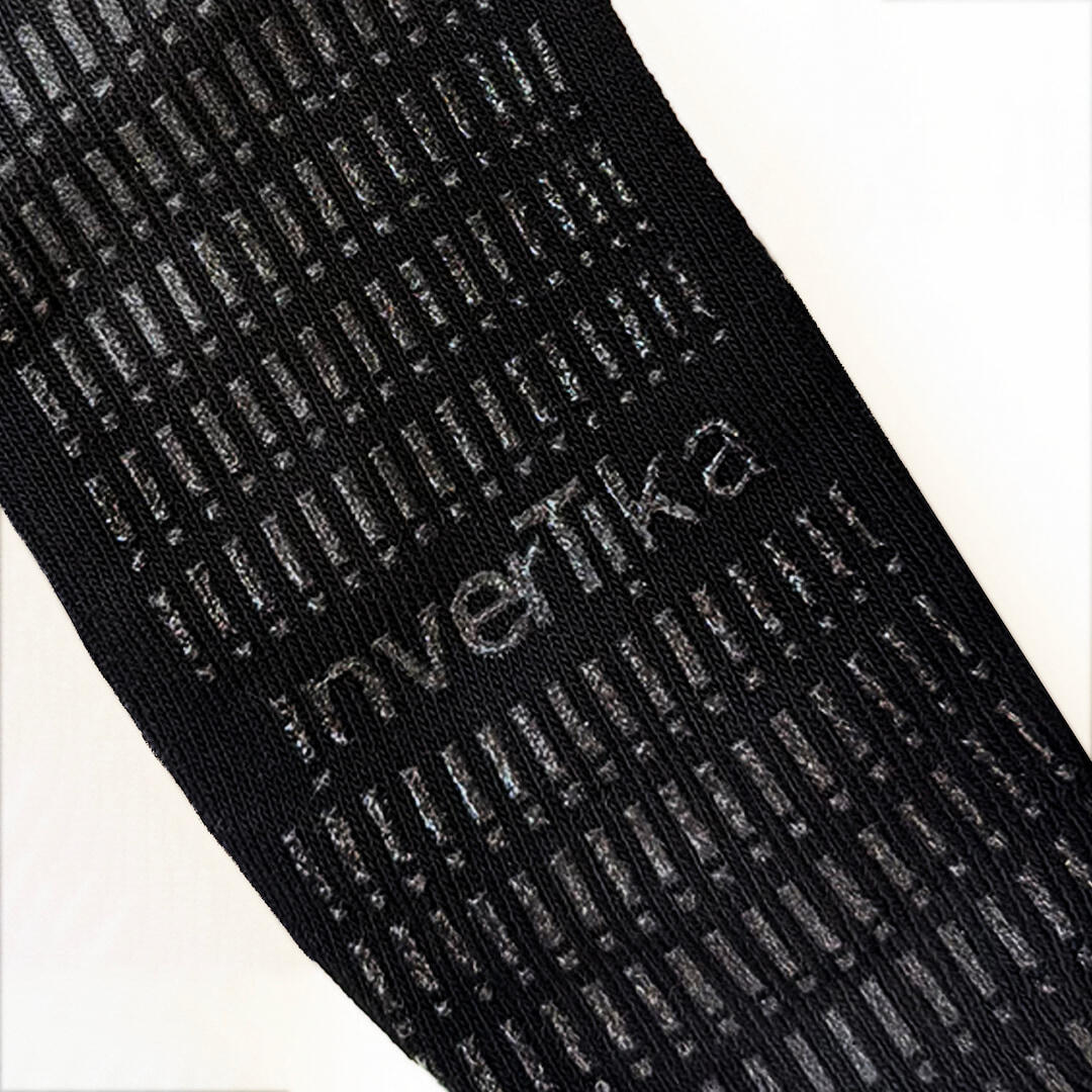Calze sportive antiscivolo cotone soletta con grip allenamento nero 4/5