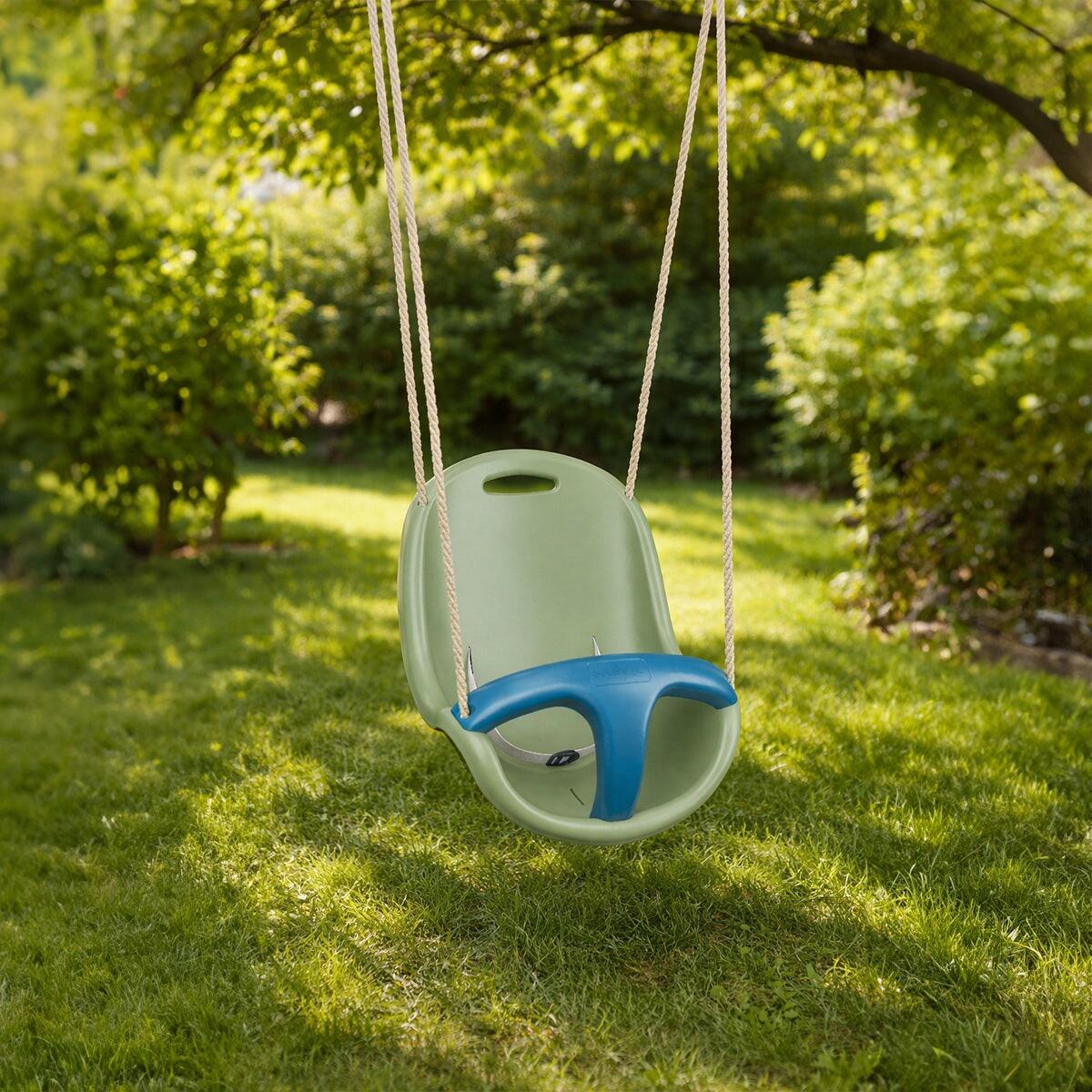 Siège bébé pour portique 1,9 m - 2,5 m bleu/vert pâle Trigano 3/5