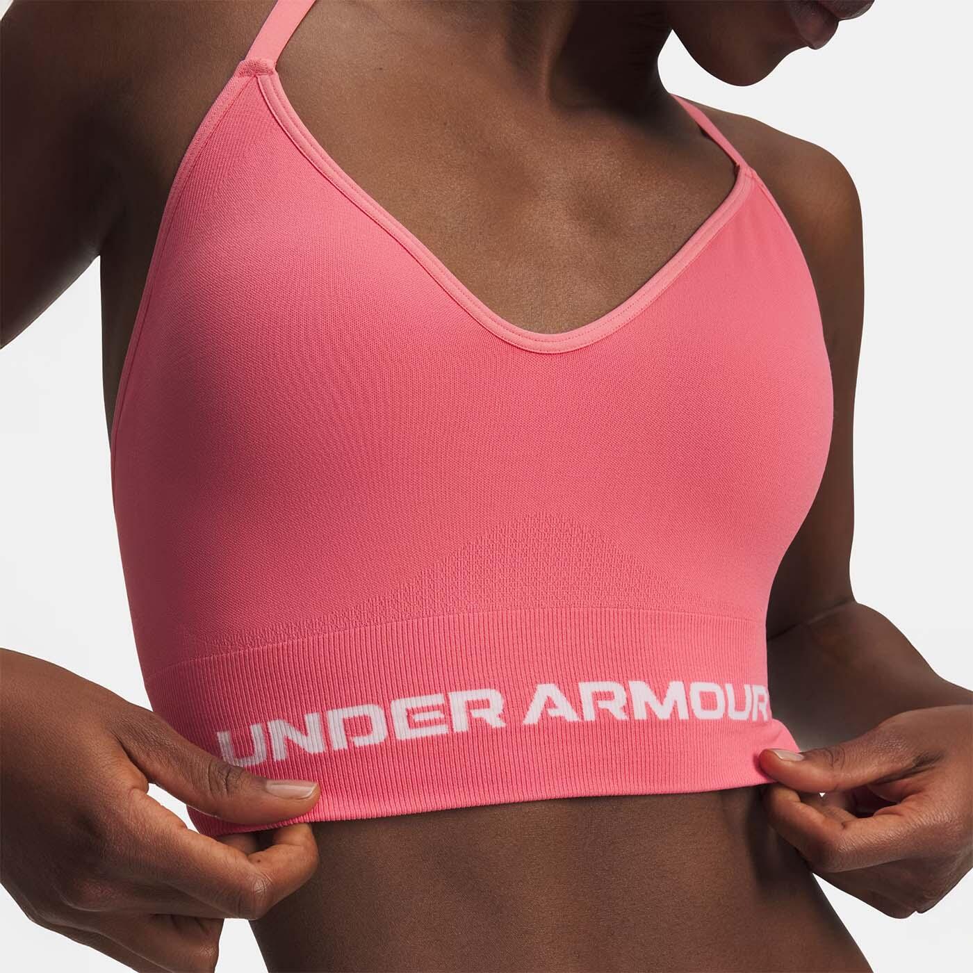 Top deportivo UA Vanish Seamless sujeción ligera Mujer Rosa 3/3
