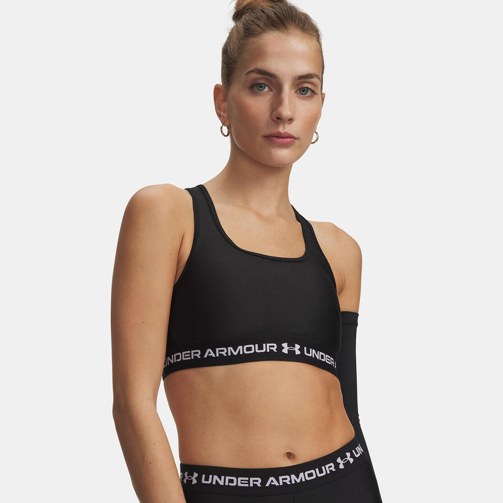 Under Armour® crossback medium-support sports bra Ultimate Black