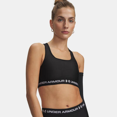 Reggiseno sportivo Under Armour® crossback a sostegno medio Ultimate Black