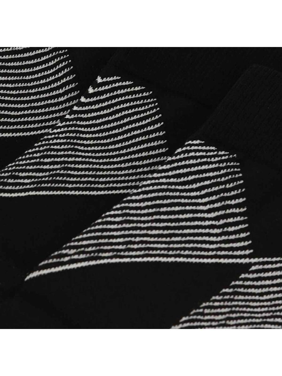 Chaussettes de compression pour la course, lot de 6, multicolores noires 2/4