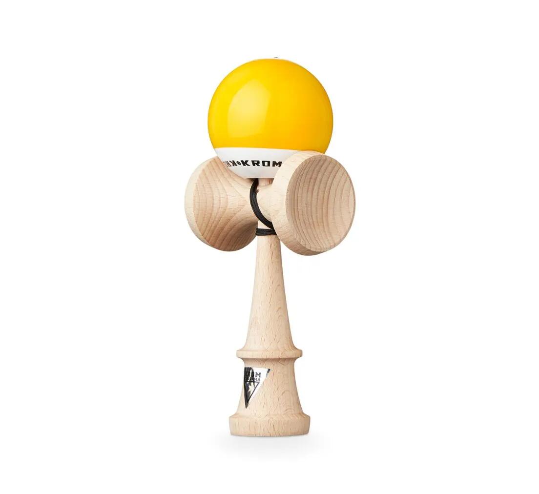Kendama KROM Pop Lol Yellow 2/3
