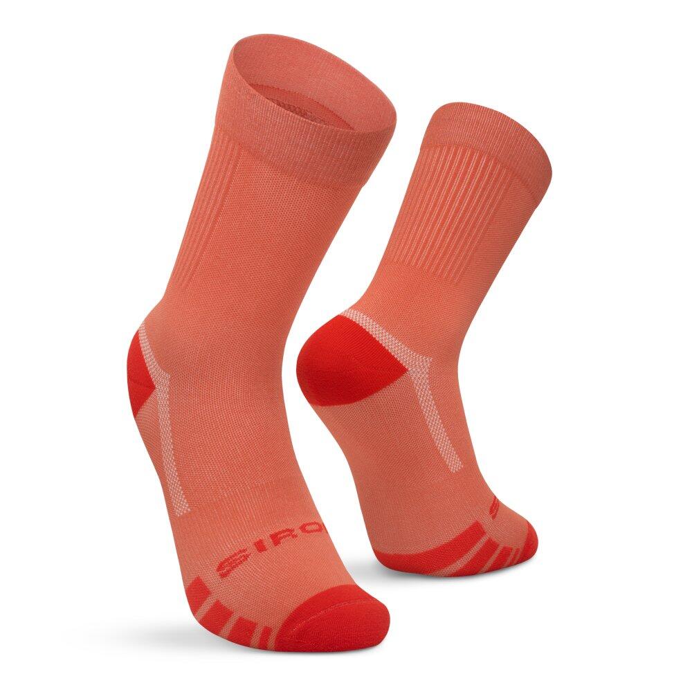 Heren en Dames Fietsen Gravel sokken GS1 Tile Rood 2/7