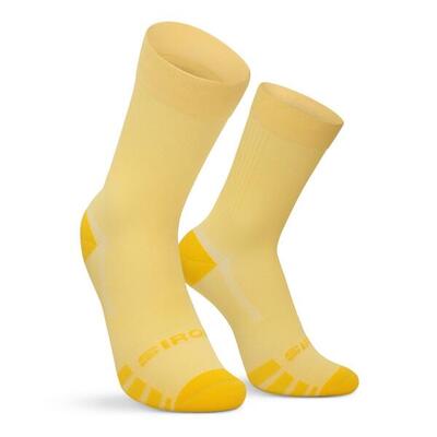 Heren en dames fietsen gravel sokken gs1 yellow geel