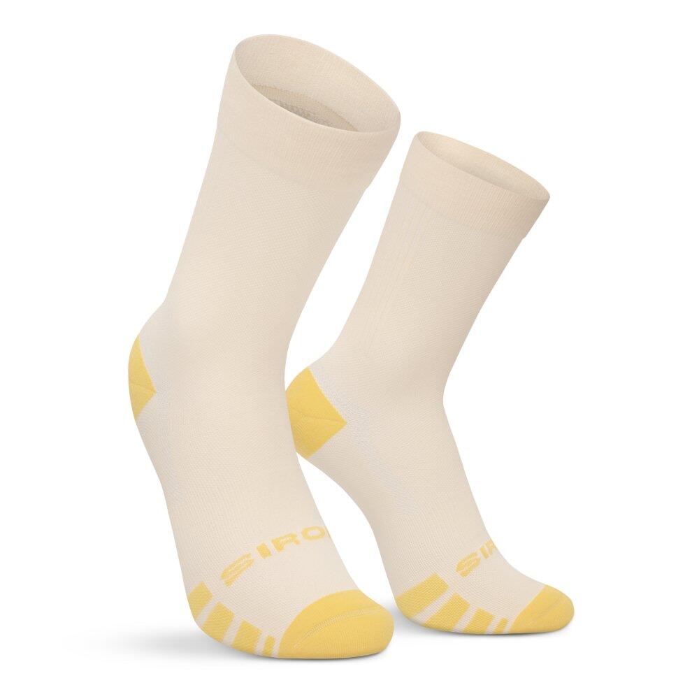 SIROKO Men & Women Cycling Gravel socks GS1 Light Yellow Yellow
