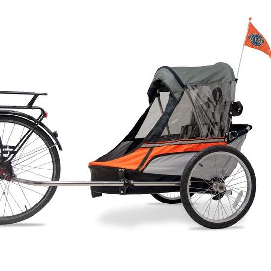 Remorque vélo pour enfants WIKE Premium - comprend poussette et kit de jogging