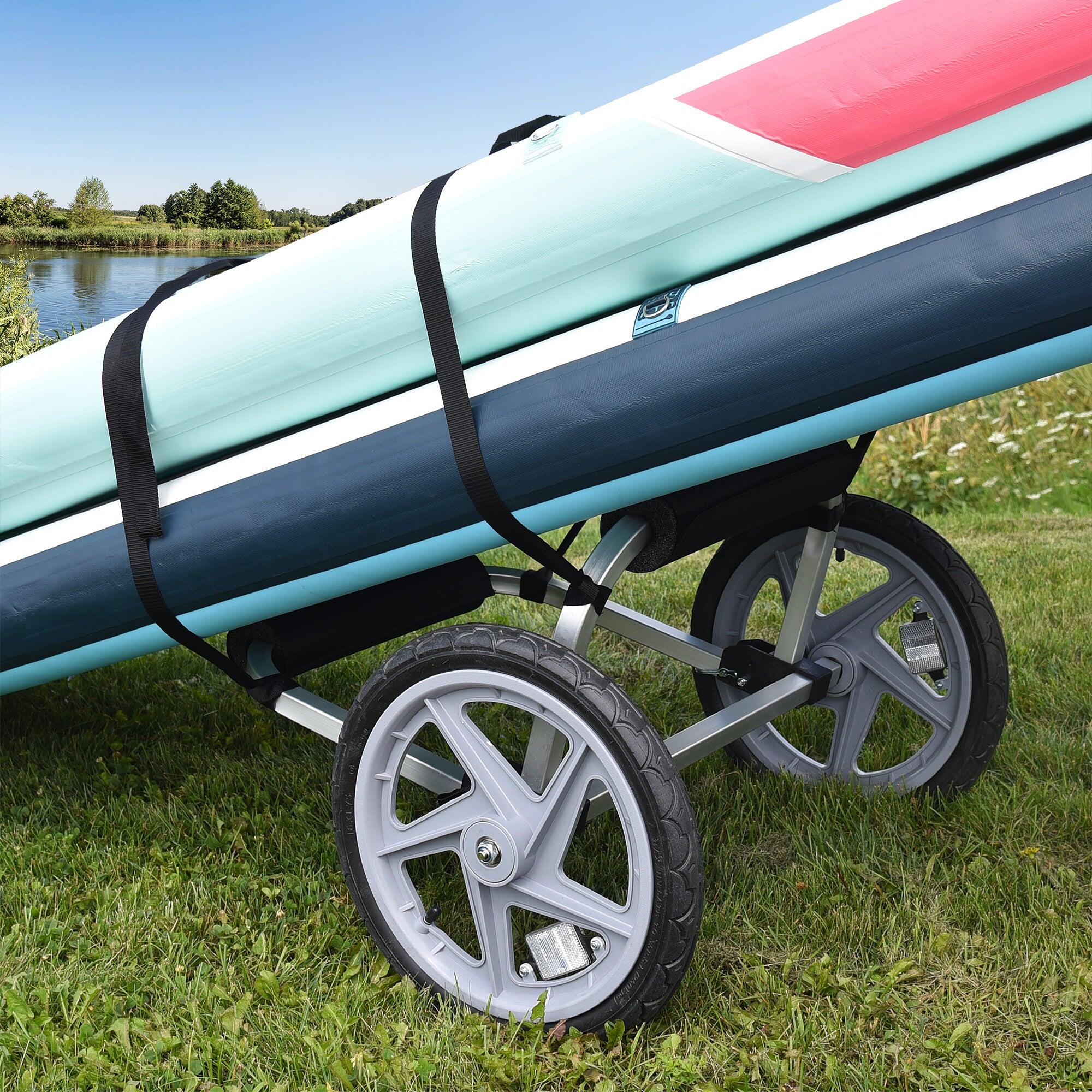 Chariot WIKE pour kayak, canoë et surf - AVEC barre de remorquage Smart Stick 2/6