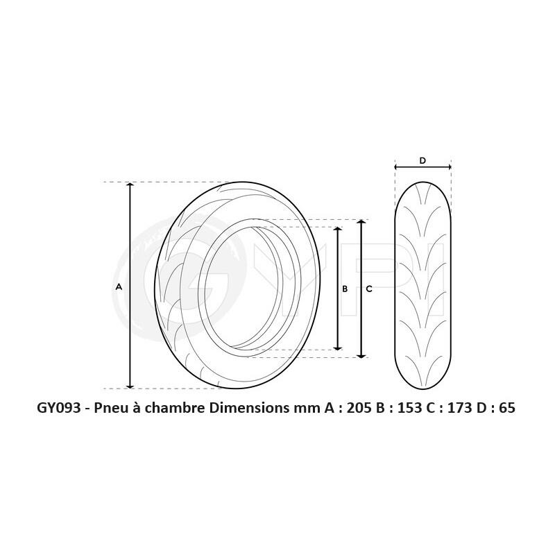 Pneu - 230x50 CST Renforcé- City 4/4