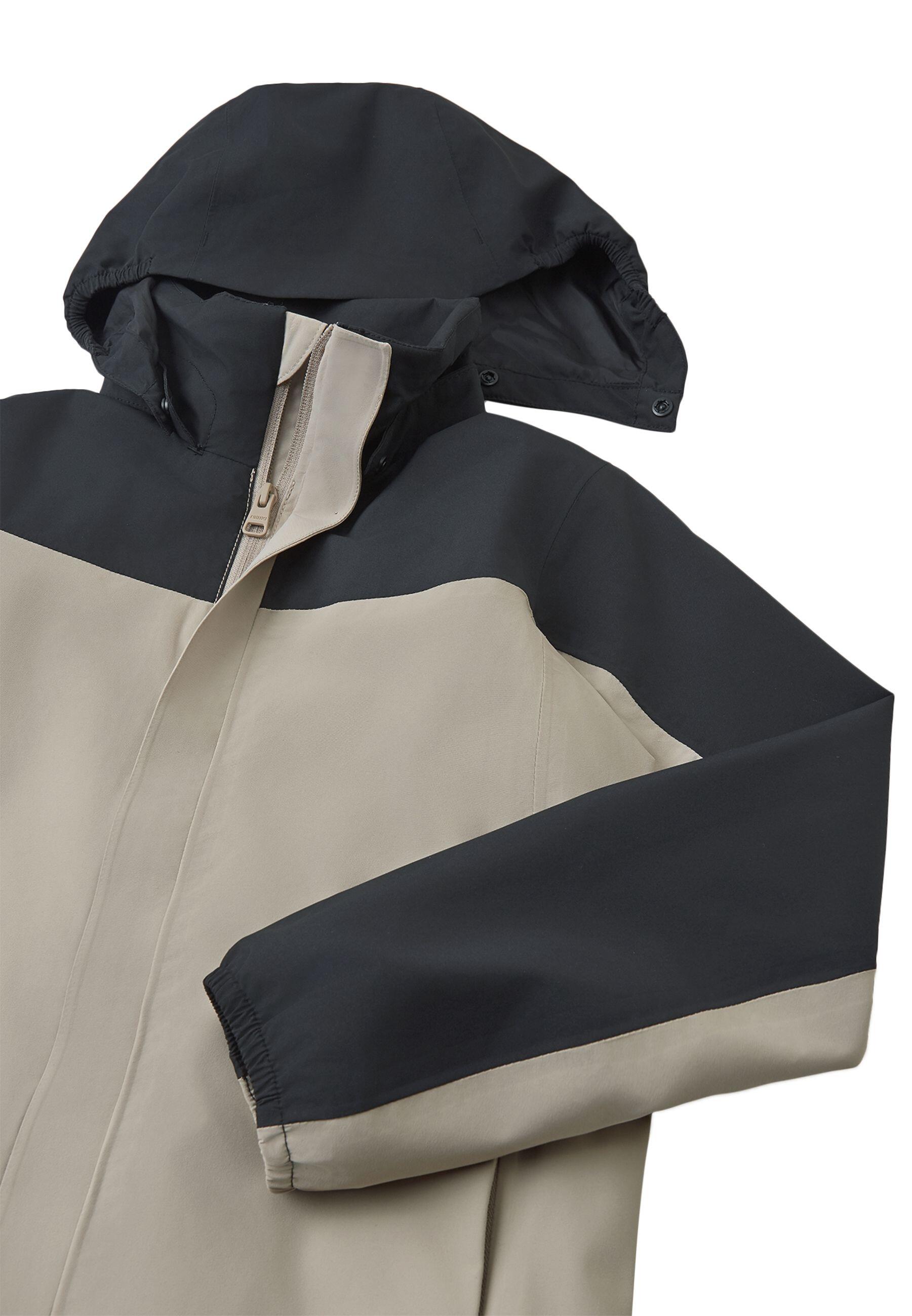 tec Kinder Regenjacke Salmi Earthy Beige 3/8