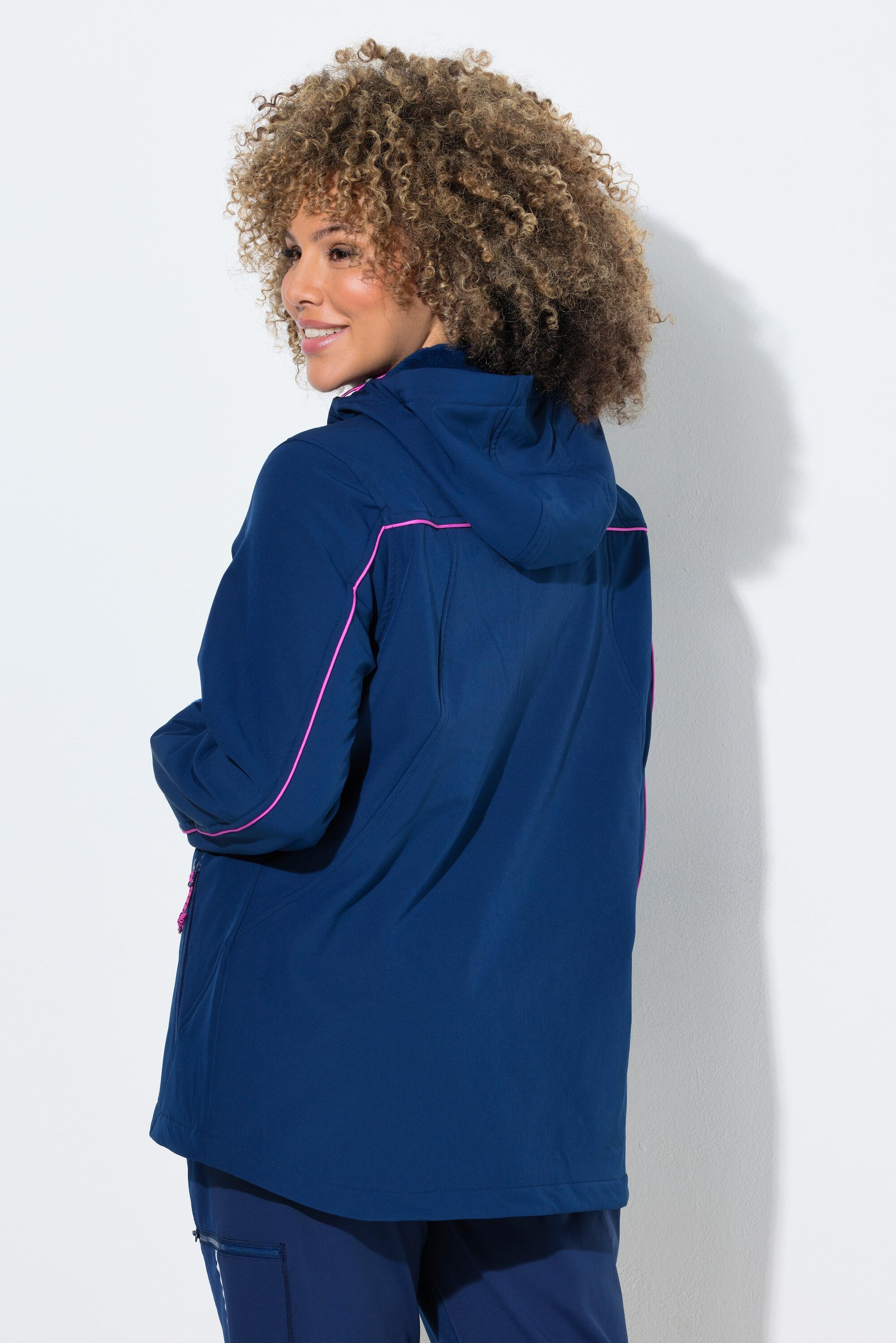 Damen Softshell-Funktionsjacke wasserabweisend Kapuze 2/7