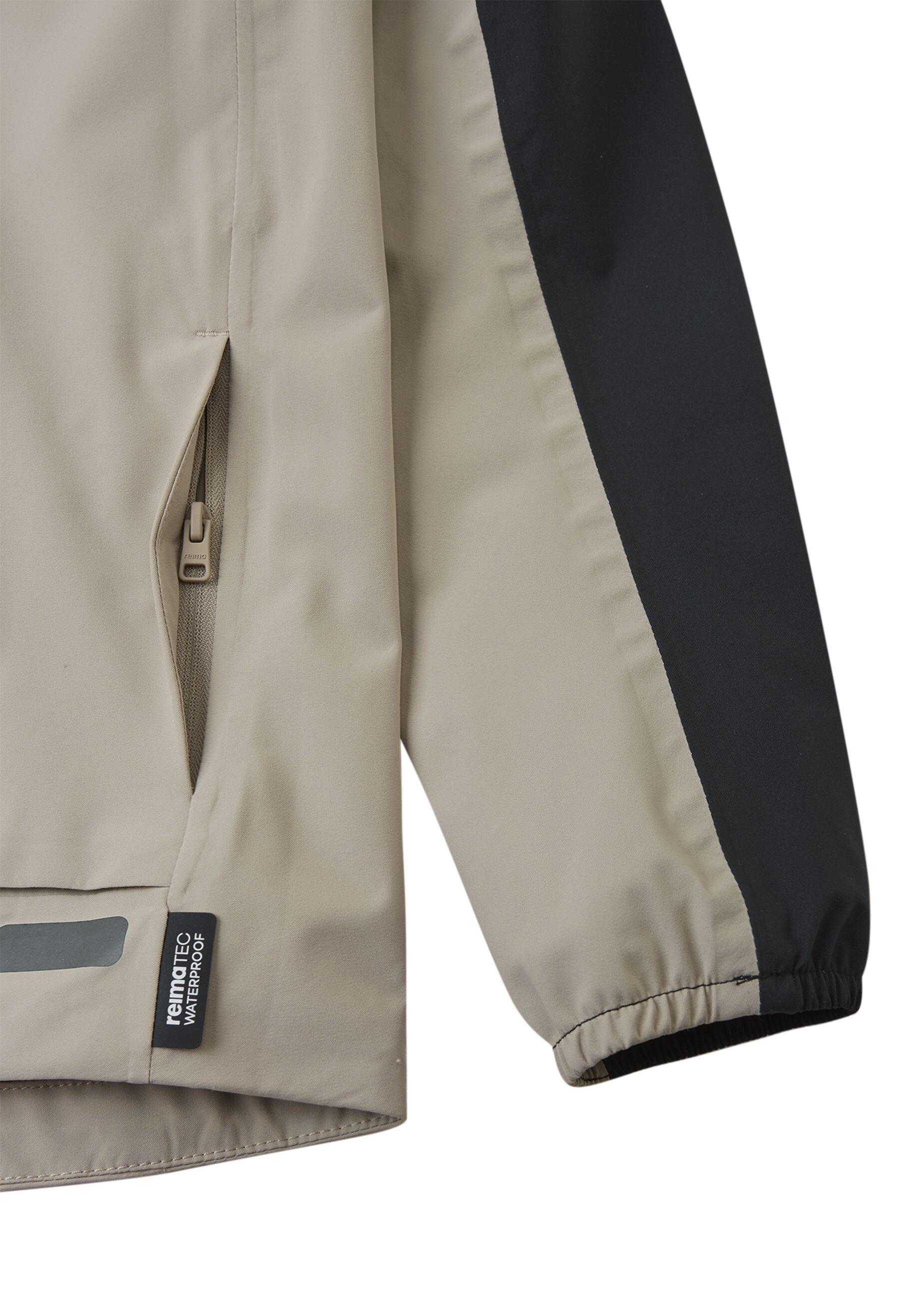 tec Kinder Regenjacke Salmi Earthy Beige 5/8