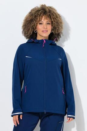 Damen Softshell-Funktionsjacke wasserabweisend Kapuze