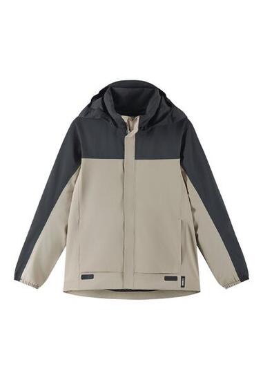 Giacca da pioggia per bambini tec Salmi colore beige terroso