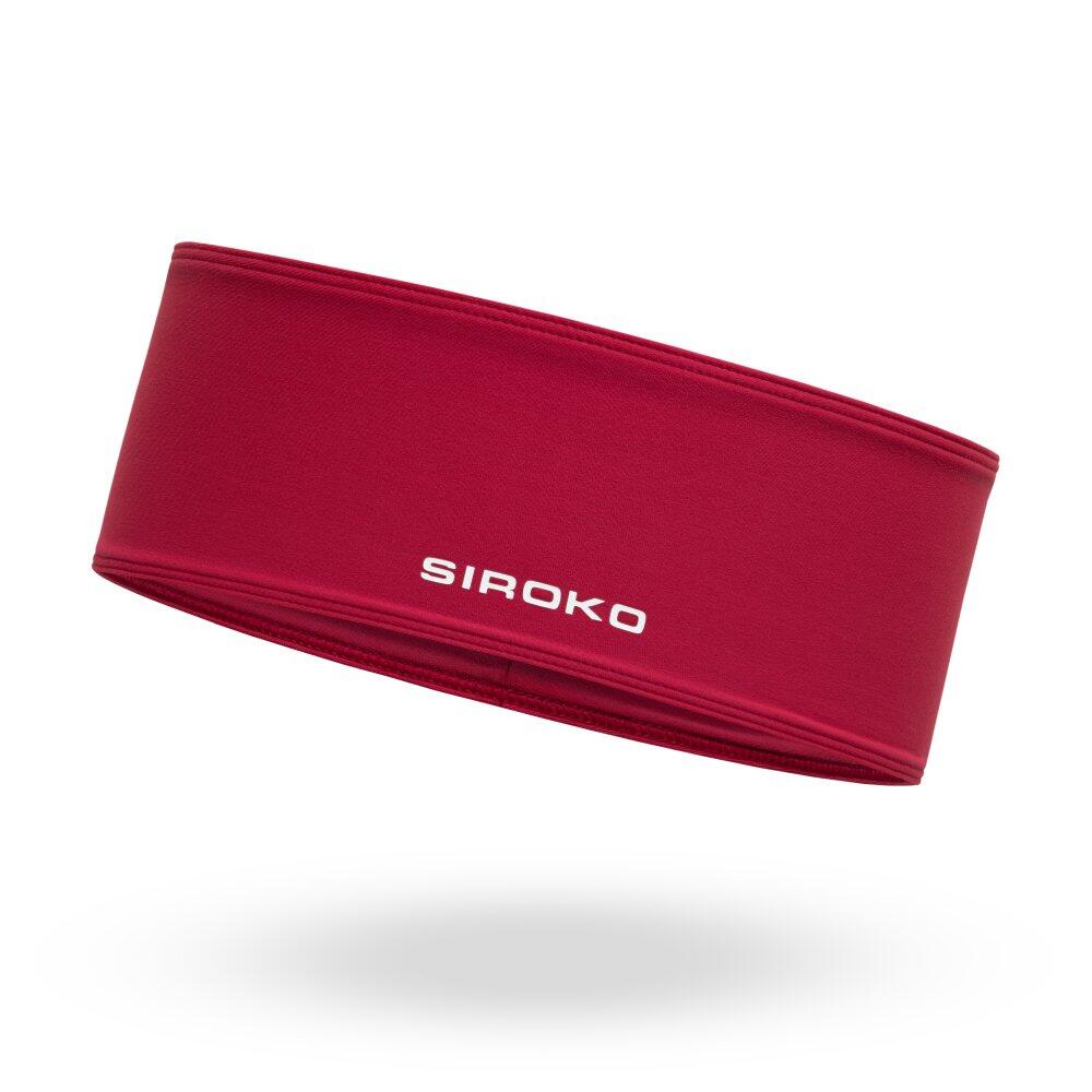 SIROKO Men & Women cycling headband HB Thermal Burgundy Red