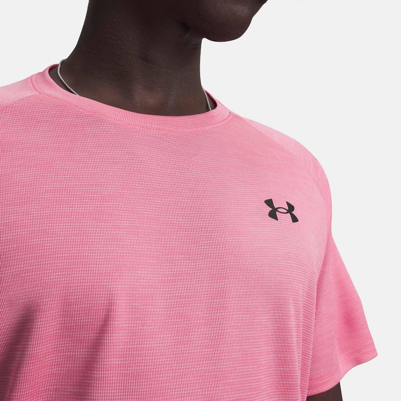 T-shirt UA Tech™ texturé pour homme Under Armour Rose prime 3/3