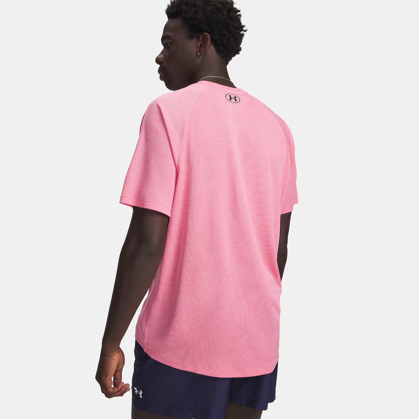 T-shirt UA Tech™ texturé pour homme Under Armour Rose prime 2/3