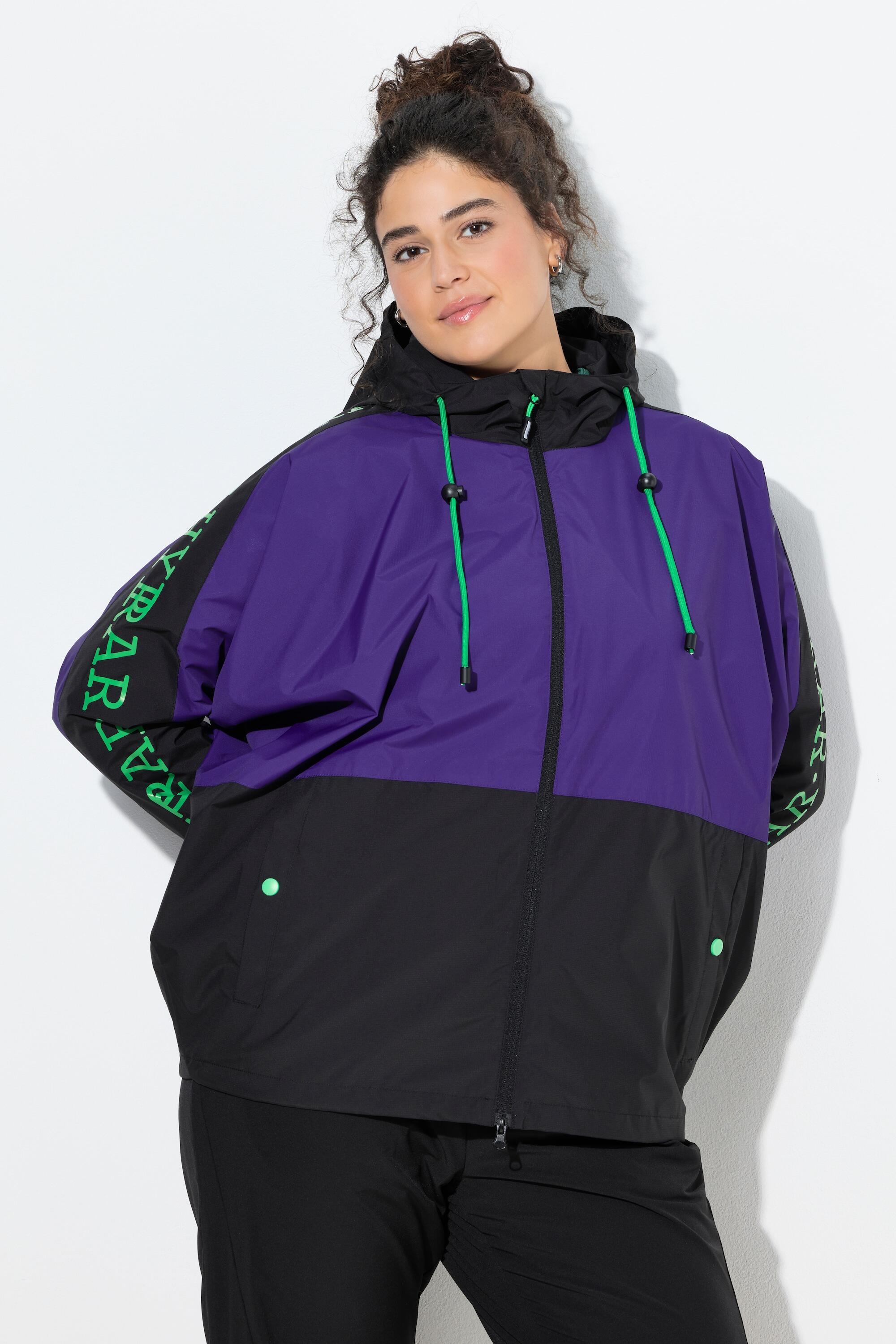 Femme Veste technique oversize capuche et manches chauve-souris 1/7
