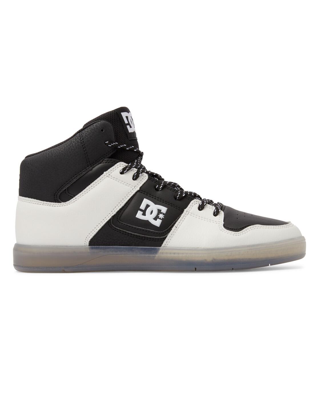 Chaussures de skate montantes en cuir Noir Homme 2/4
